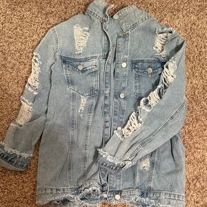 Distressed Denim Jacket